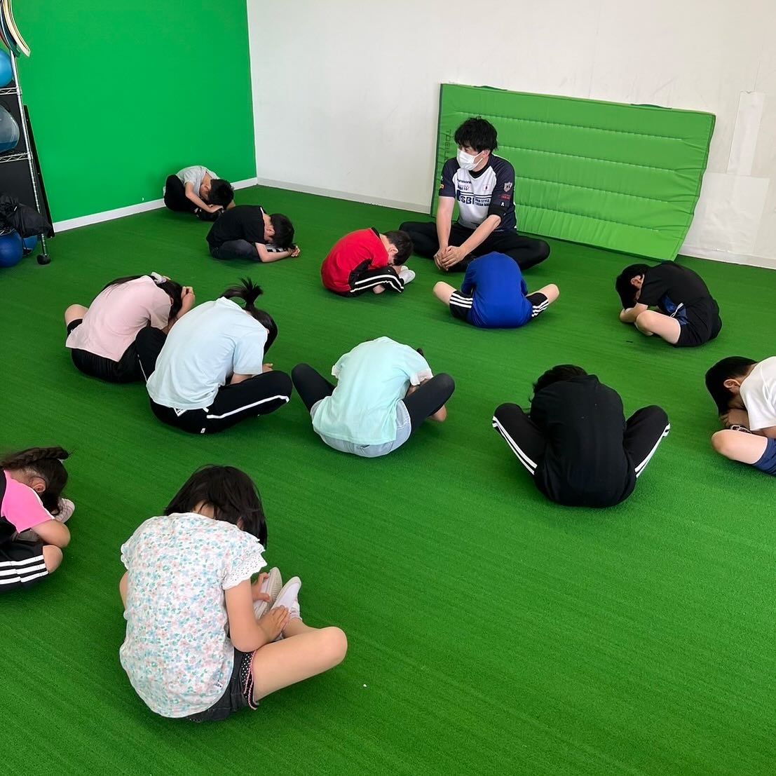 みんなでストレッチ