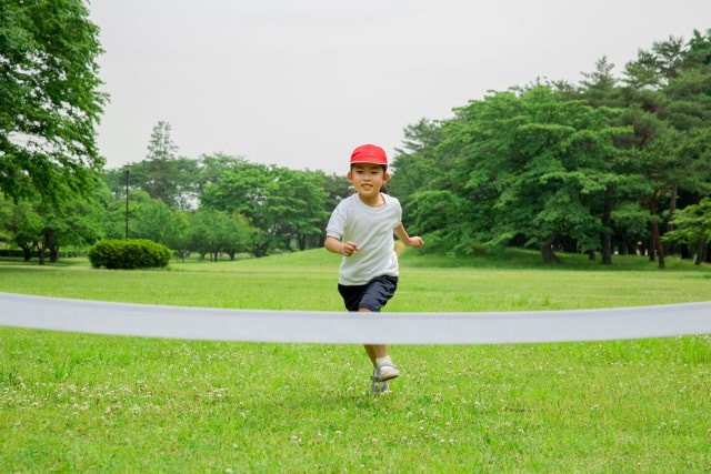 ゴール直前の子ども