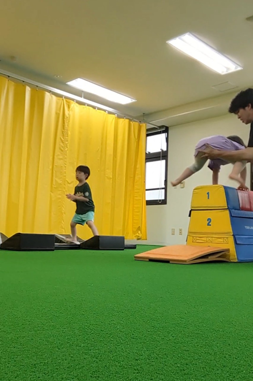 さとうこーちのれっすん（木1）跳び箱練習！