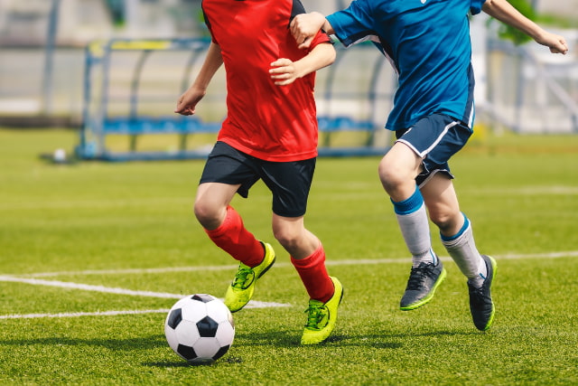 サッカーのプレー