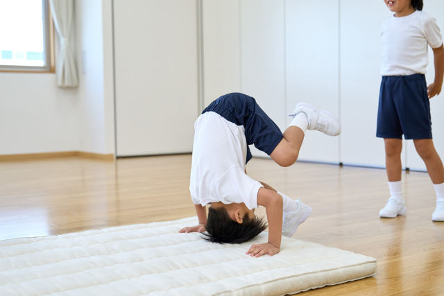 体操教室の子ども