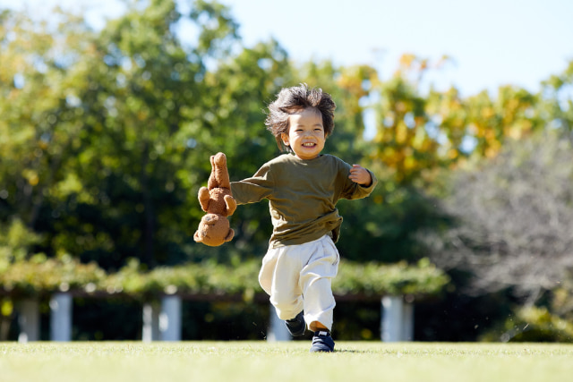 満面の笑みの子ども